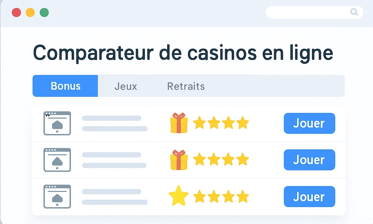 Comparateur casino image illustration
